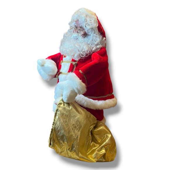 Santas Best Holiday Animation Santa Claus AA African American Motionette NO PLUG - Picture 3 of 11